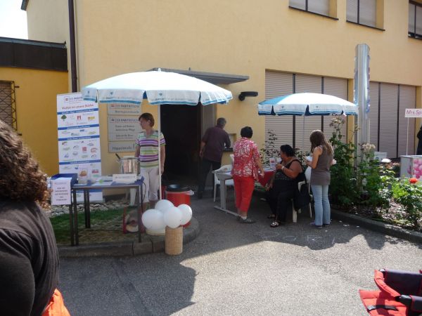 Stand der PPSG beim Südstadtfest am 14. Juli 2013