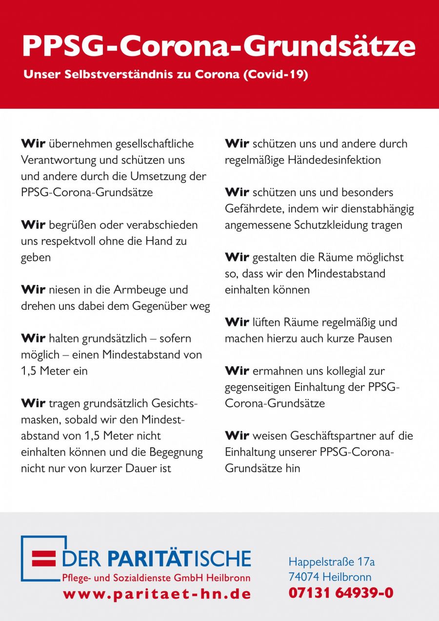 PPSG-Corona-Grundsätze PPSG-Corona-Grundsätze