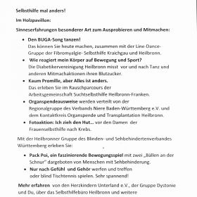 Flyer Aktionstag der Selbsthilfe Seite 2