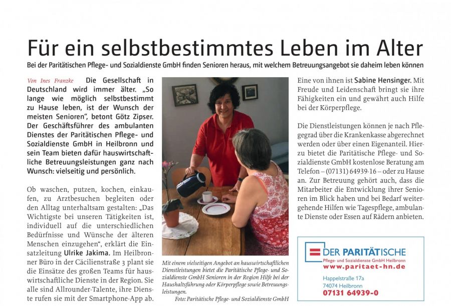 PPSG Artikel im Neckartal Anzeiger und Zabergäu-Leintal Anzeiger