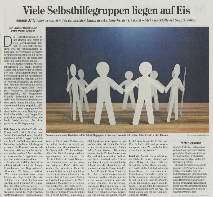 Artikel in der Heilbronner Stimme Artikel in der Heilbronner Stimme