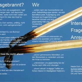 Burnout-Selbsthilfe Gründungsflyer 2