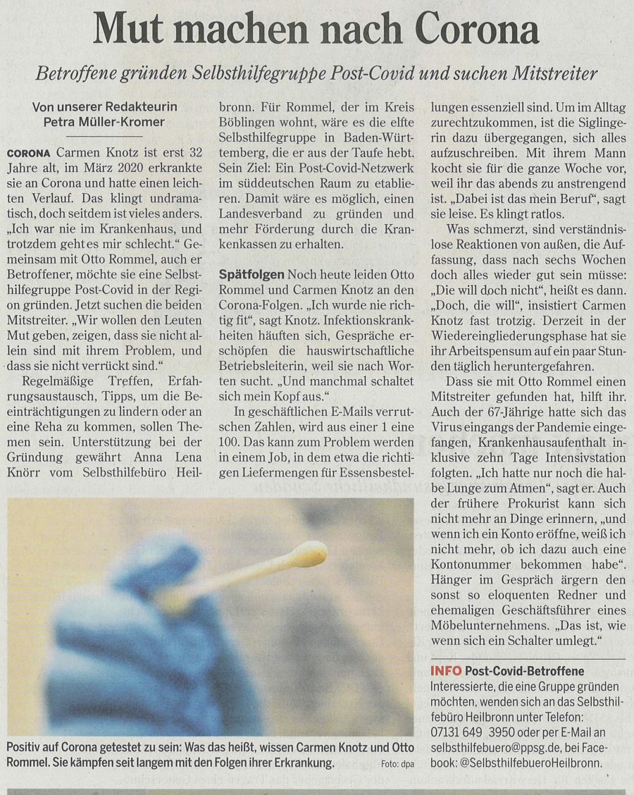 Artikel Heilbronner Stimme 23.06.2021 Artikel Heilbronner Stimme 23.06.2021