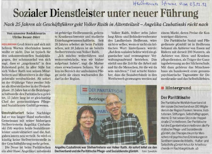 Zeitungsbericht