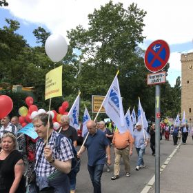 Demonstrationszug durch Heilbronn Bild 2